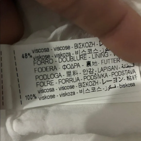 Zara NWT white linen blend midi dress 3269/709 - Picture 13 of 13